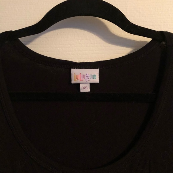 LLR SOLID BLACK XS Nicole LulaRoe NWOT - Picture 3 of 4